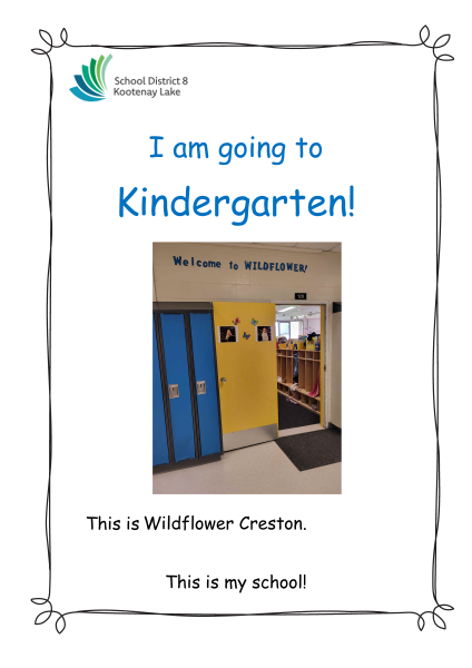 Cover page of a story about kindergarten